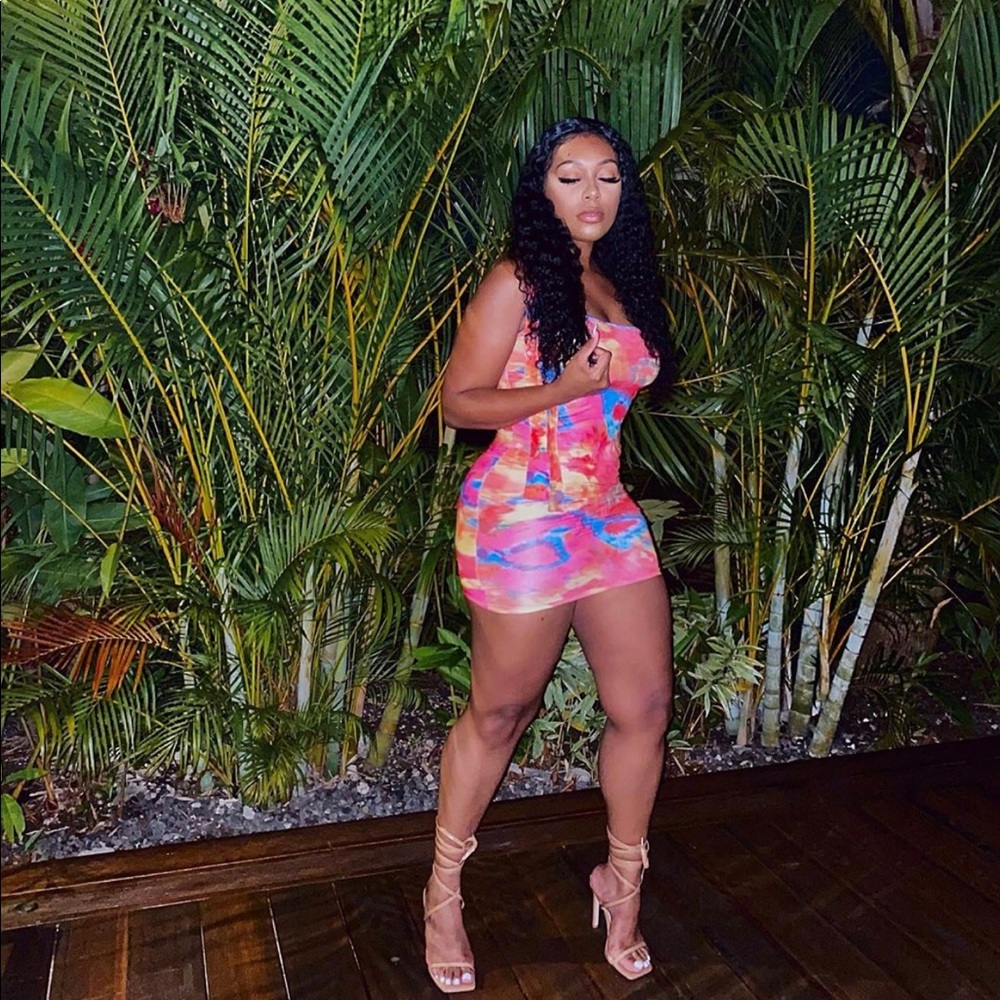 Tie dye dress from a boutique